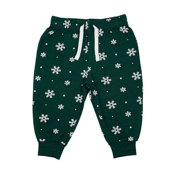 Larkwood Baby Snowflake Lounge Pants 18-24 månader Flaska/Vit Bottle/White 18-24 Months
