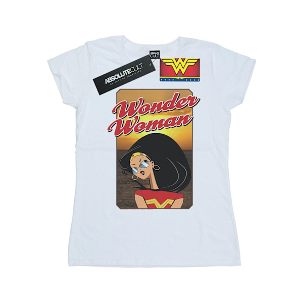 DC Comics Dam/Kvinnor Wonder Woman Solnedgång Bomull T-shirt S Vit White S