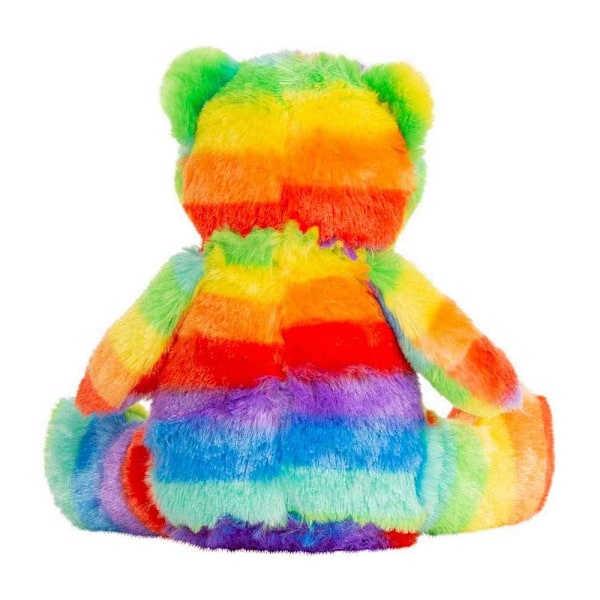 Mumbles Zipped Rainbow Bear Plyschleksak En Storlek Flerfärgad Multicoloured One Size