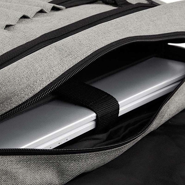BagBase Tvåfärgad Digital Messenger Bag (Upp till 15,6 tums bärbar datorfack) Grey Marl One Size