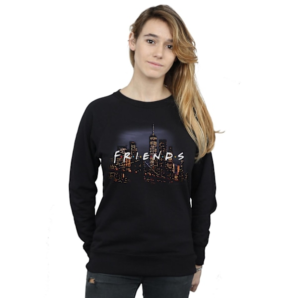 Friends Dam/Damer Logo Skyline Sweatshirt L Svart Black L