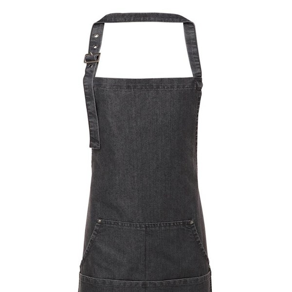 Premier Unisex Vuxen Twill Full Apron One Size Svart Denim Black Denim One Size