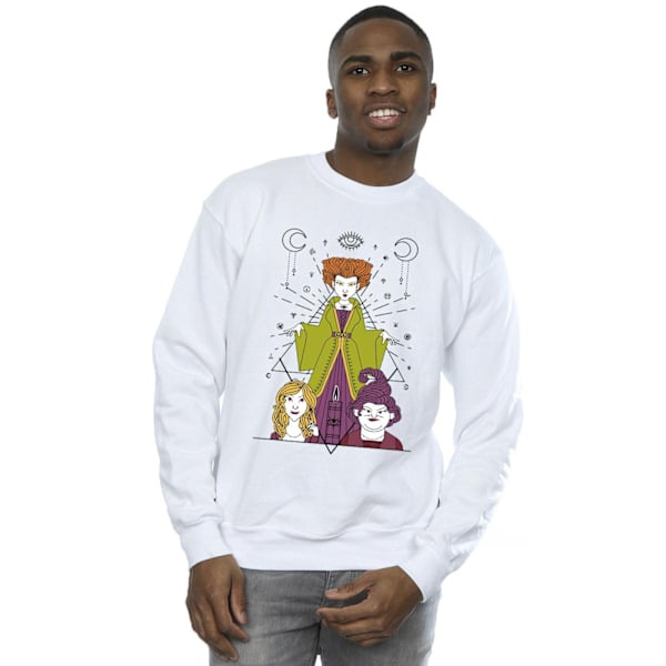 Disney Hocus Pocus Ljus Sweatshirt för Herr, Vit White L