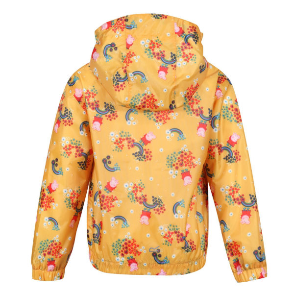 Regatta Childrens/Kids Muddy Puddle Greta Gris Floral Hooded Wat Glowlight Yellow 12-18 Months