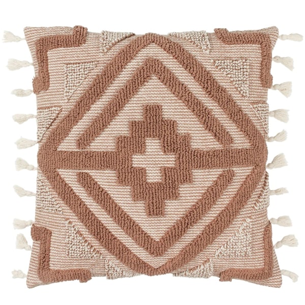 Furn Kalai Kuddfodral med fransar och stoppning 45cm x 45cm Cinnamon Cinnamon 45cm x 45cm