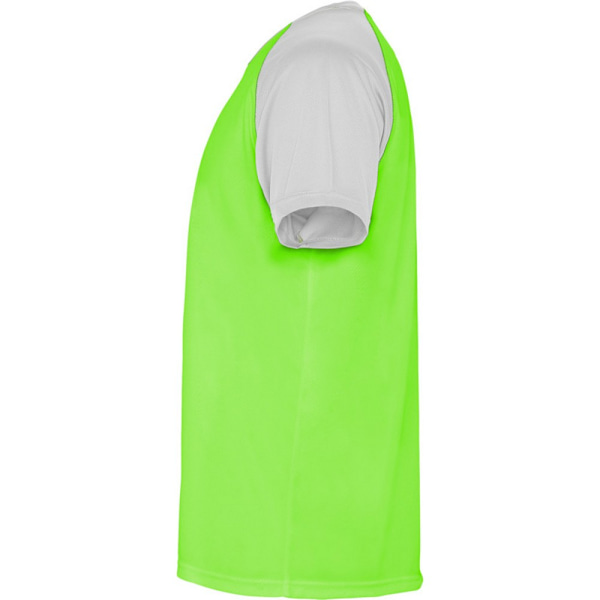 Roly Barn/Barn Indianapolis Kortärmad Sport T-shirt 4 Fluro Green/White 4 Years