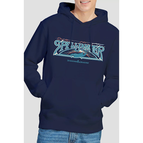 Dungeons & Dragons Herr Spelljammer Retro Hoodie M Marinblå Navy M