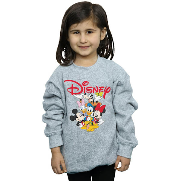 Disney Girls Mickey Mouse Crew Sweatshirt 12-13 år Sports Grå Sports Grey 12-13 Years