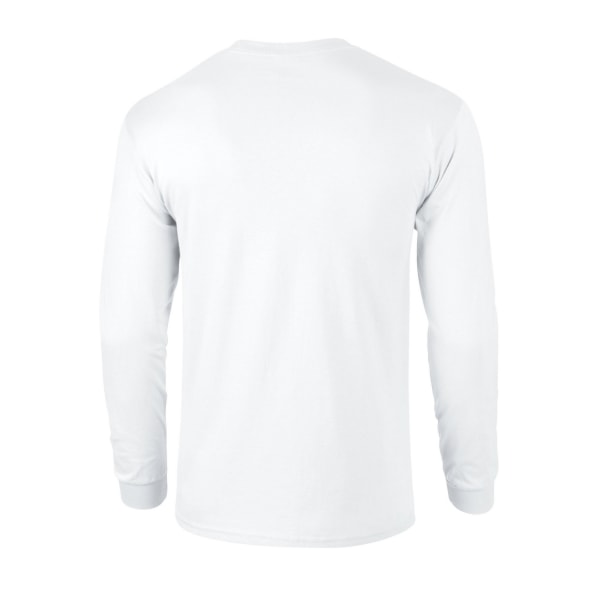Gildan Unisex Adult Ultra Cotton Långärmad T-shirt L Vit White L