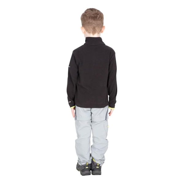 Trespass Etto Fleece-tröja med halv dragkedja för pojkar, 5/6 år, svart Black 5/6 Years