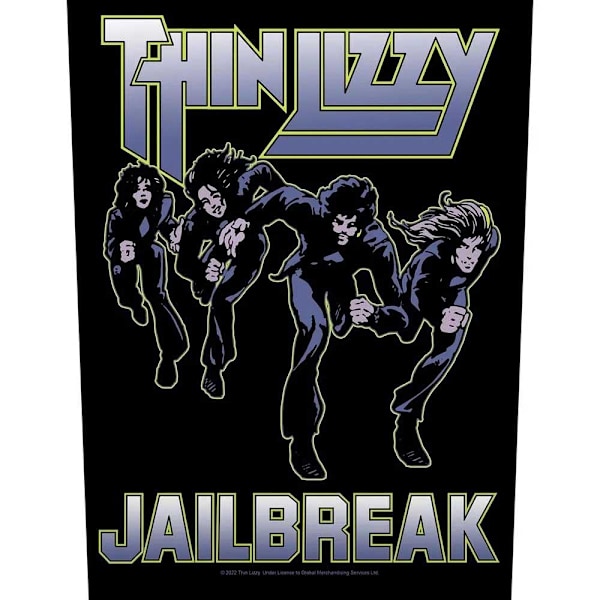 Thin Lizzy Jailbreak Patch One Size Svart/Blå Black/Blue One Size