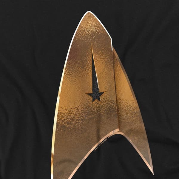 Star Trek: Discovery Herr Command Shield T-Shirt XL Svart Black XL