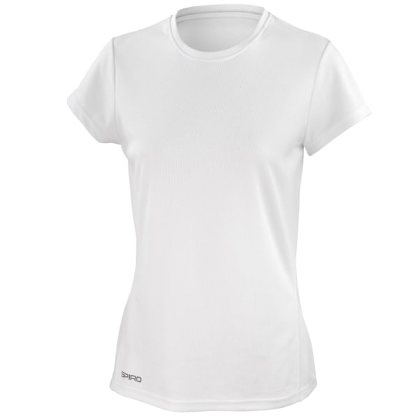 Spiro Performance T-shirt för Kvinnor/Dam 10 UK Vit White 10 UK