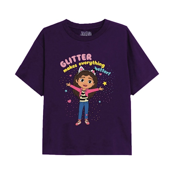 Gabby's Dollhouse Barnkalas T-shirt för barn 5-6 år Purple 5-6 Years