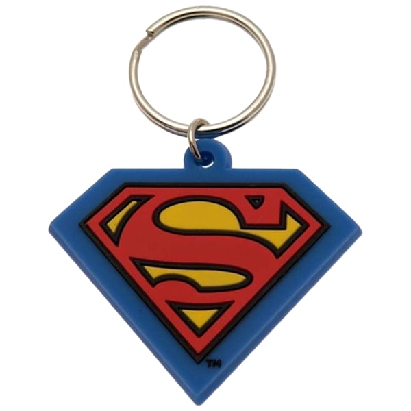 Superman Shield Gummiring En Storlek Blå/Röd/Gul Blue/Red/Yellow One Size