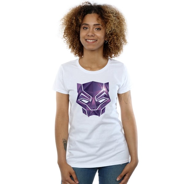 Marvel Womens/Ladies Avengers Infinity War Black Panther Geomet White L