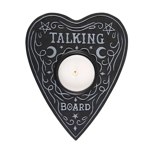 Something Different Talking Board Hjärtformad Tealight-hållare En Storlek Black One Size