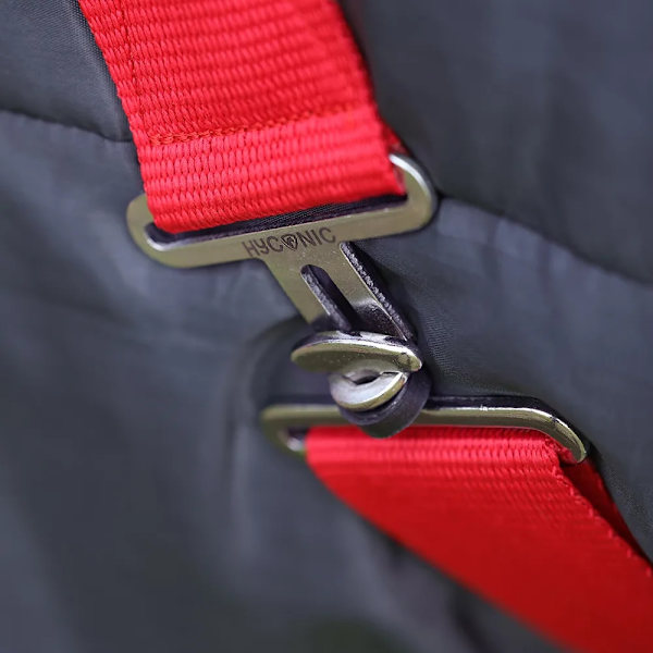 HYCONIC Standard-Neck 100g Häststalltäcke 5´ 3 Kol/Röd Charcoal/Red 5´ 3