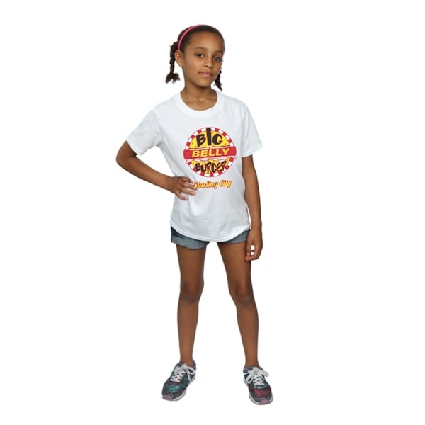 DC Comics Girls Arrow Big Belly Burger Logo Bomull T-shirt 9-11 White 9-11 Years