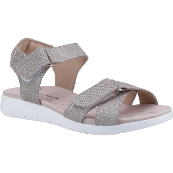 Fleet & Foster Dam/Dam Marigold Lädersandaler 6 UK Guld Gold 6 UK