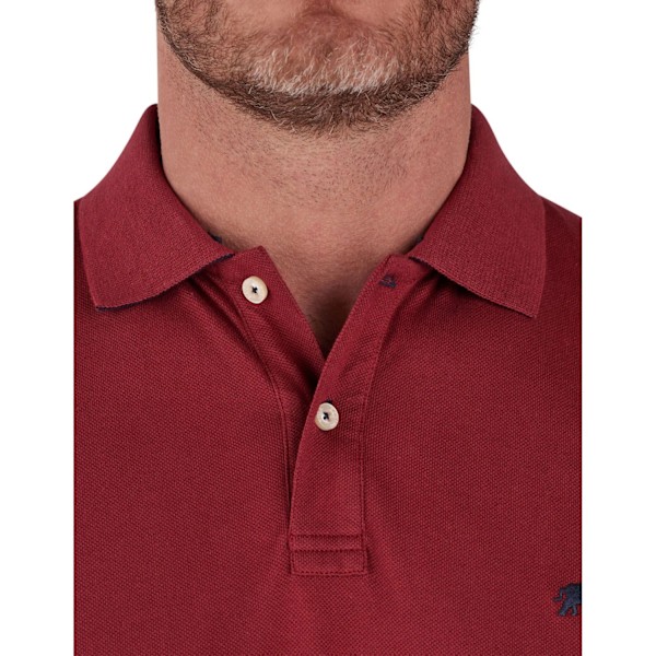 Raging Bull Klassisk Ekologisk Pikétröja för Män 4XL Claret Claret 4XL
