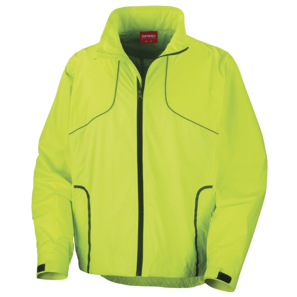 Spiro Mens Sports Crosslite Trail & Track Jacket (Vattentät, W Neon Lime M