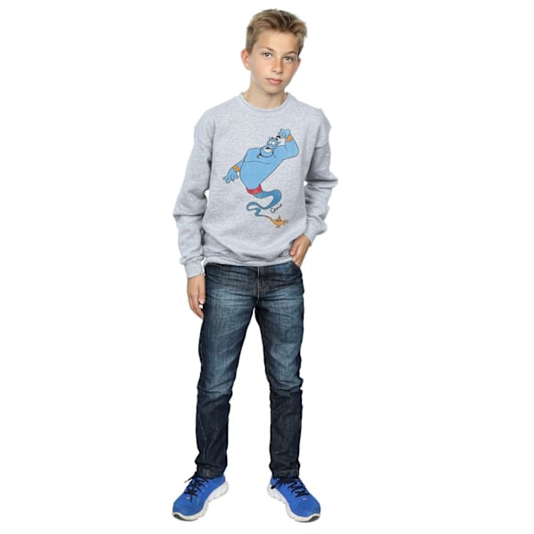 Disney Boys Aladdin Classic Genie Sweatshirt 12-13 år Sport Sports Grey 12-13 Years