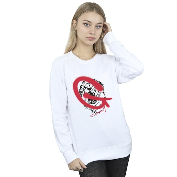 Harry Potter Dam/Kvinnor Gryffindor Pop Spray Sweatshirt M Vit White M
