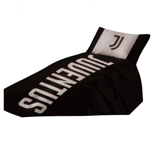Juventus FC Crest Påslakan Set Enkelsäng Svart/Vit Black/White Single