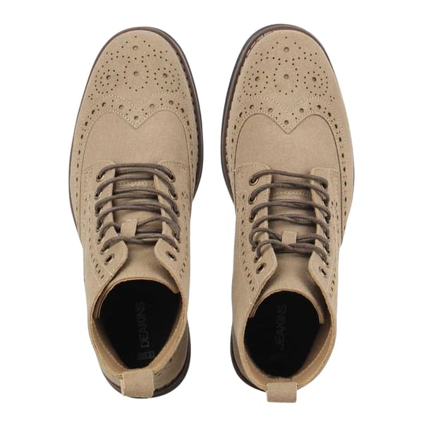 Nicholas Deakins Herr Brogue Detaljerade Blockklackskängor 8 UK Ca Camel 8 UK