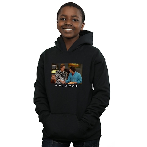 Friends Boys Ross And Chandler Handshake Hoodie 12-13 År Bla Black 12-13 Years