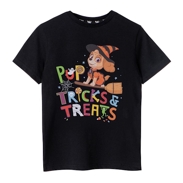 Paw Patrol Girls Trick & Treats T-shirt 7-8 år Svart Black 7-8 Years
