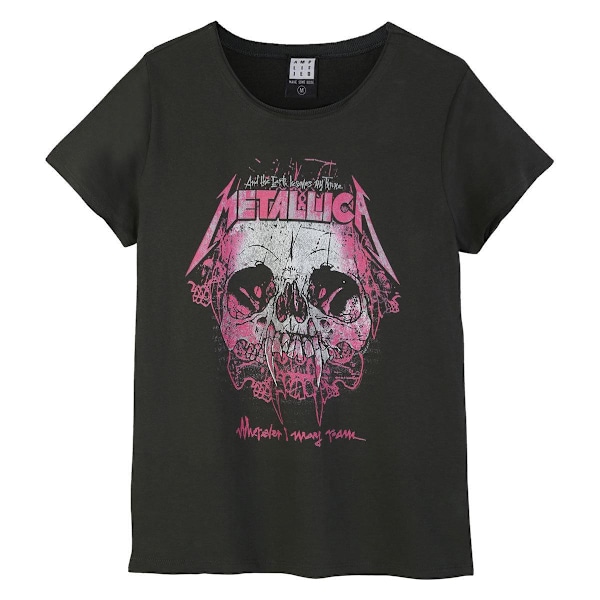 Amplified Womens/Ladies Wherever I May Roam Metallica T-Shirt S Charcoal S