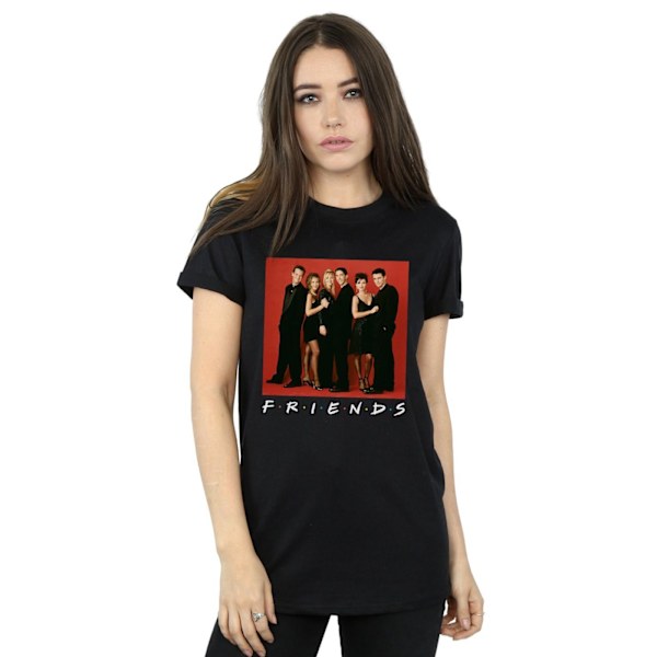 Friends Dam/Damer Gruppfoto Formell Bomull Boyfriend T-shirt Black 3XL