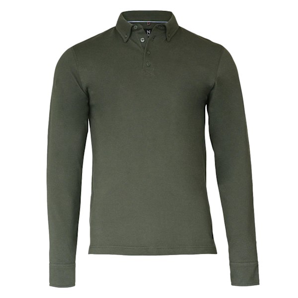 Nimbus herr Carlington Deluxe långärmad poloskjorta L oliv Olive L