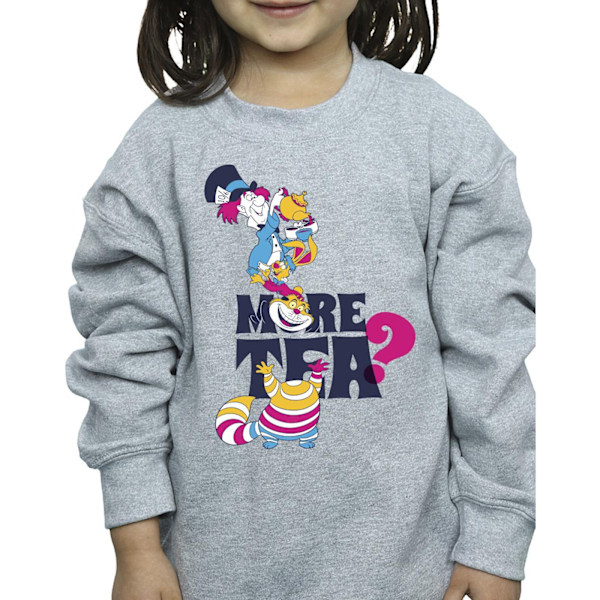 Disney Girls Alice In Wonderland More Tea Sweatshirt 12-13 År Sports Grey 12-13 Years