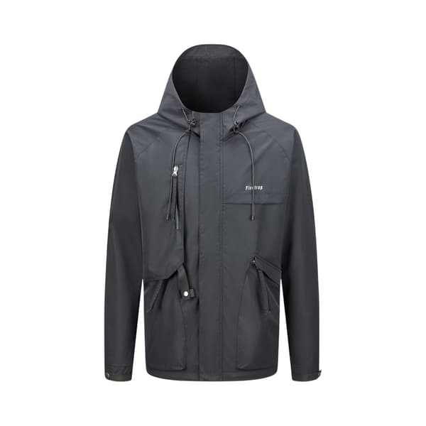 Firetrap Herr Hooded Windbreaker L Svart Black L