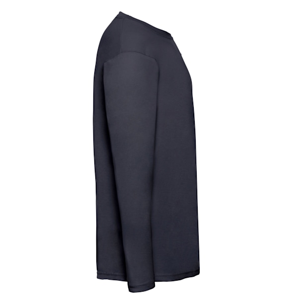 Fruit of the Loom Mens Valueweight Långärmad T-shirt L Deep Deep Navy L