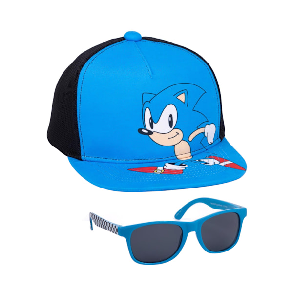 Sonic The Hedgehog Barn/Barn Solglasögon Baseballkeps Set O Blue/Black One Size