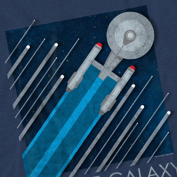 Star Trek Unisex Vuxen Starfleet Rekryteringsaffisch T-Shirt S Mörkblå Navy S