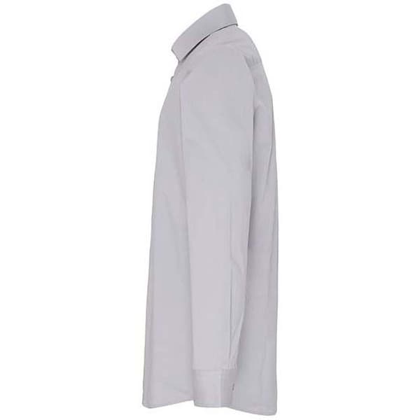 Premier Herr Stretch Fit Poplin Långärmad Skjorta M Silver Silver M