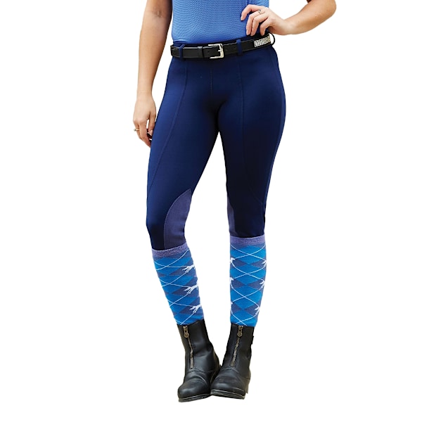Dublin Performance Flex Knälappar Ridtights för Barn/Barn Navy 22in