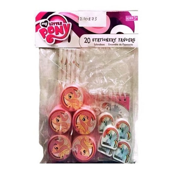 My Little Pony brevpapper set (20-pack) En storlek Flerfärgad Multicoloured One Size
