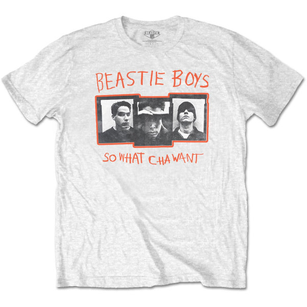Beastie Boys Unisex vuxen So What Cha Want Cotton T-Shirt M Whi White M