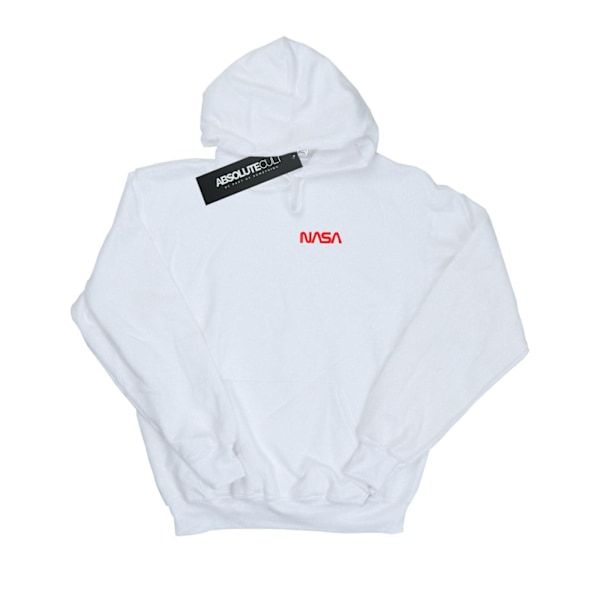 NASA Dam/Kvinnor Modern Logo Bröst Hoodie L Vit White L