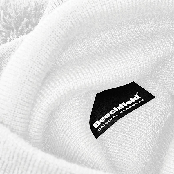 Beechfield Unisex Original Pom Pom Vintermössa En Storlek W White One Size