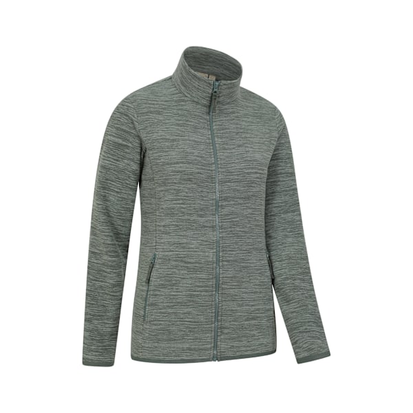 Mountain Warehouse Dam/Dam Snowdon II Melange Fleecejacka med Full Dragkedja Khaki Green 10 UK