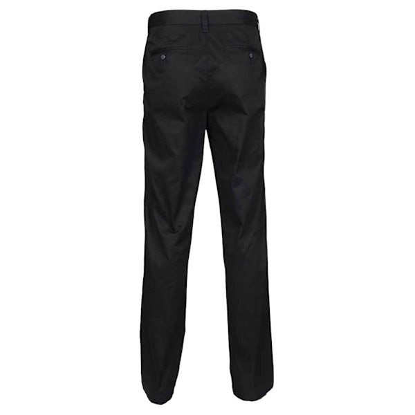 Henbury Dam/Damkläder Platta Framtill Byxor 8 UK R Svart Black 8 UK R