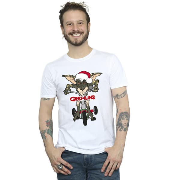 Gremlins Herr Cykellogo T-Shirt S Vit White S