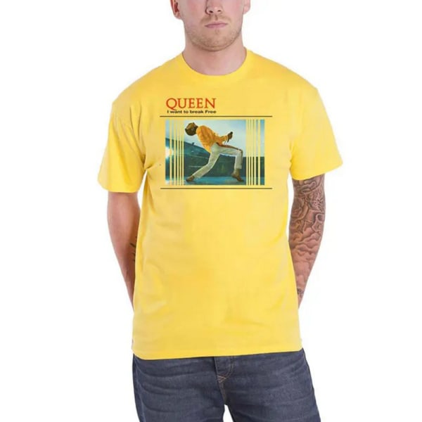 Queen Unisex Vuxen I Want to Break T-shirt XL Gul Yellow XL